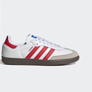 NWT ADIDAS SAMBA OG SHOES - RED